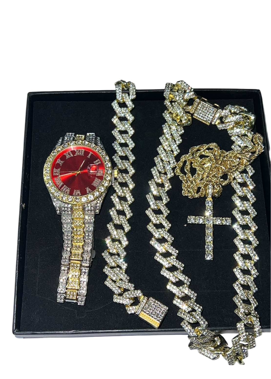 Set "ICE SHOP" 4in1 Rosu/Auriu/Argintiu