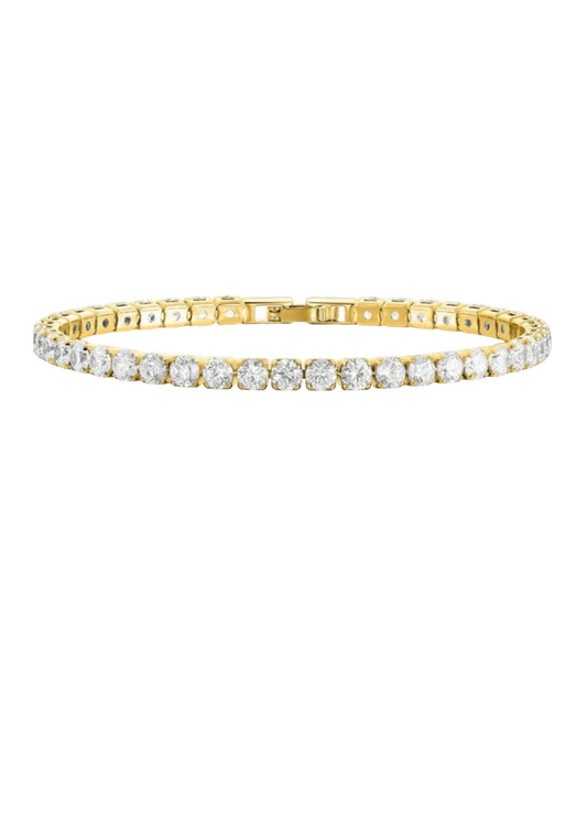 Bratara Tennis Argintiu/Auriu