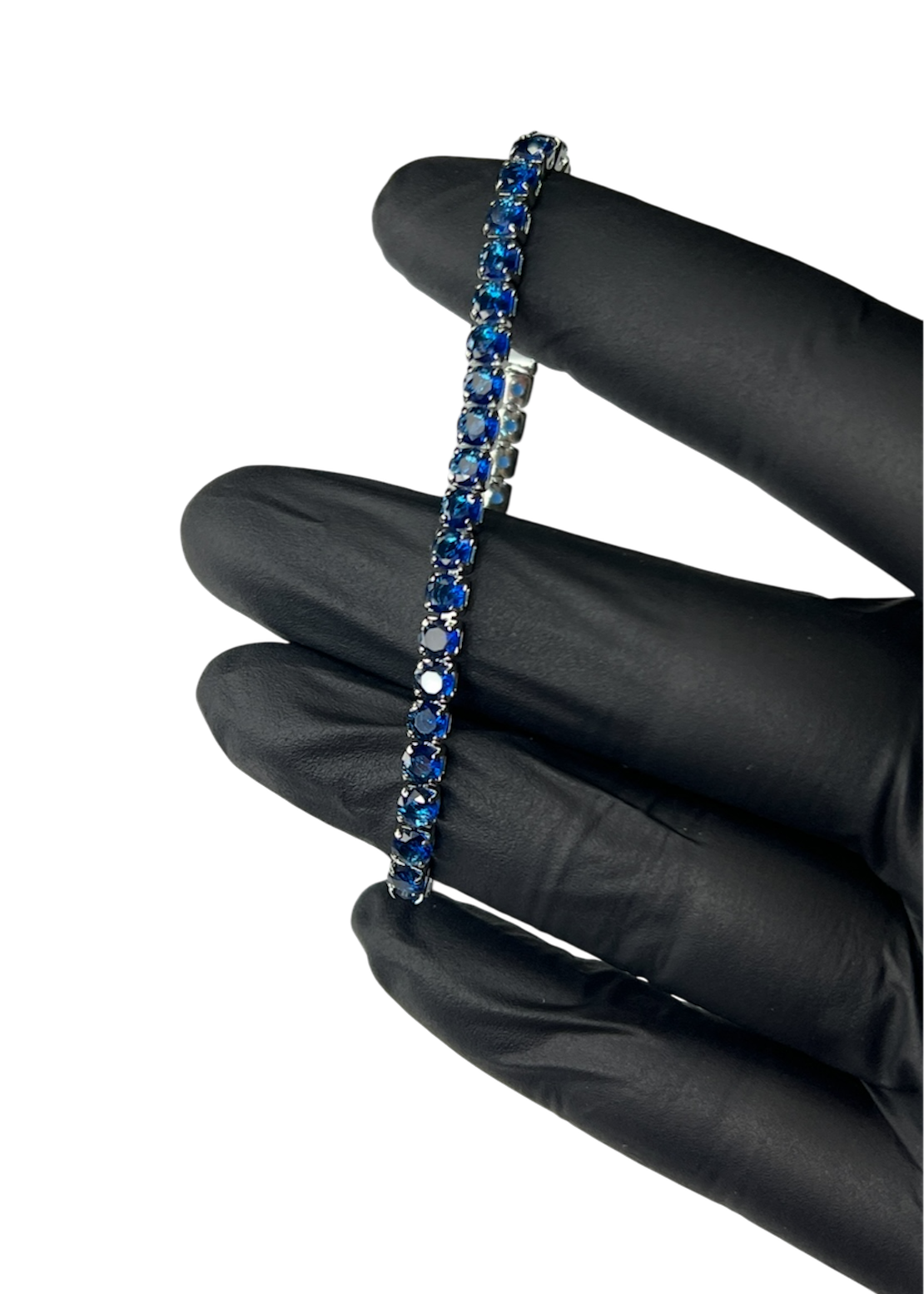 Bratara Tennis Albastru/Argintiu