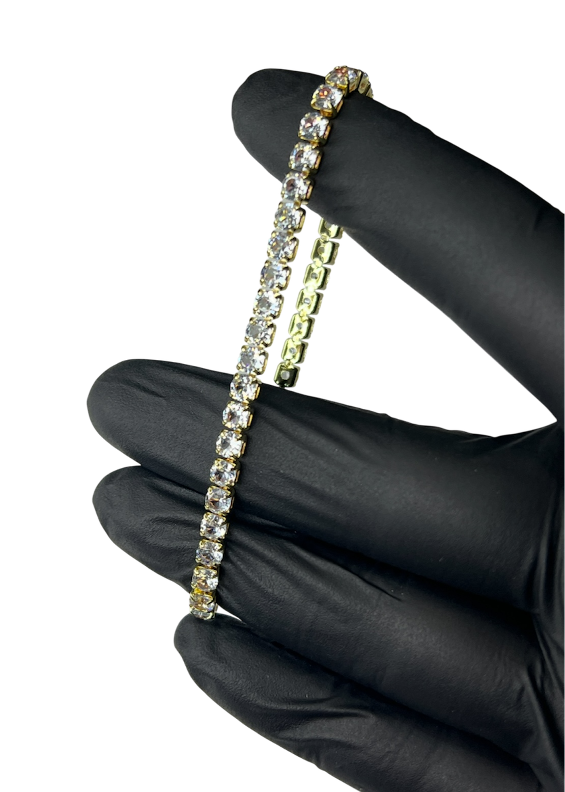 Bratara Tennis Argintiu/Auriu