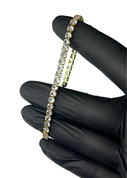 Bratara Tennis Argintiu/Auriu