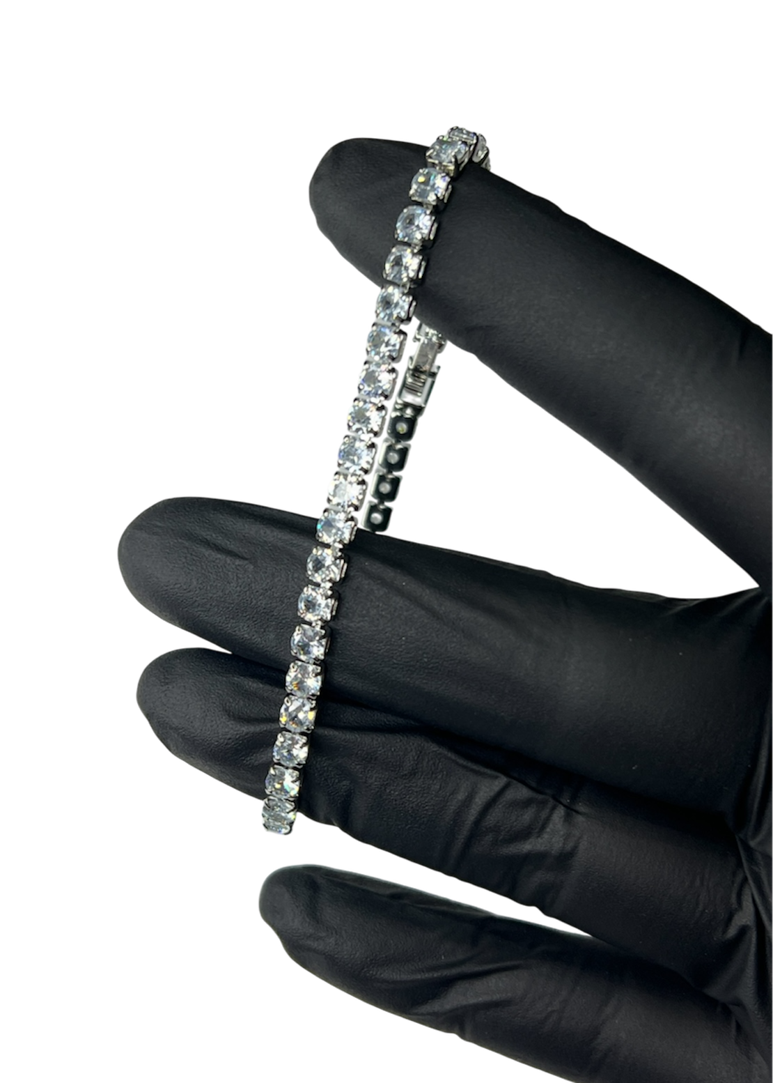 Bratara Tennis Argintiu/Argintiu